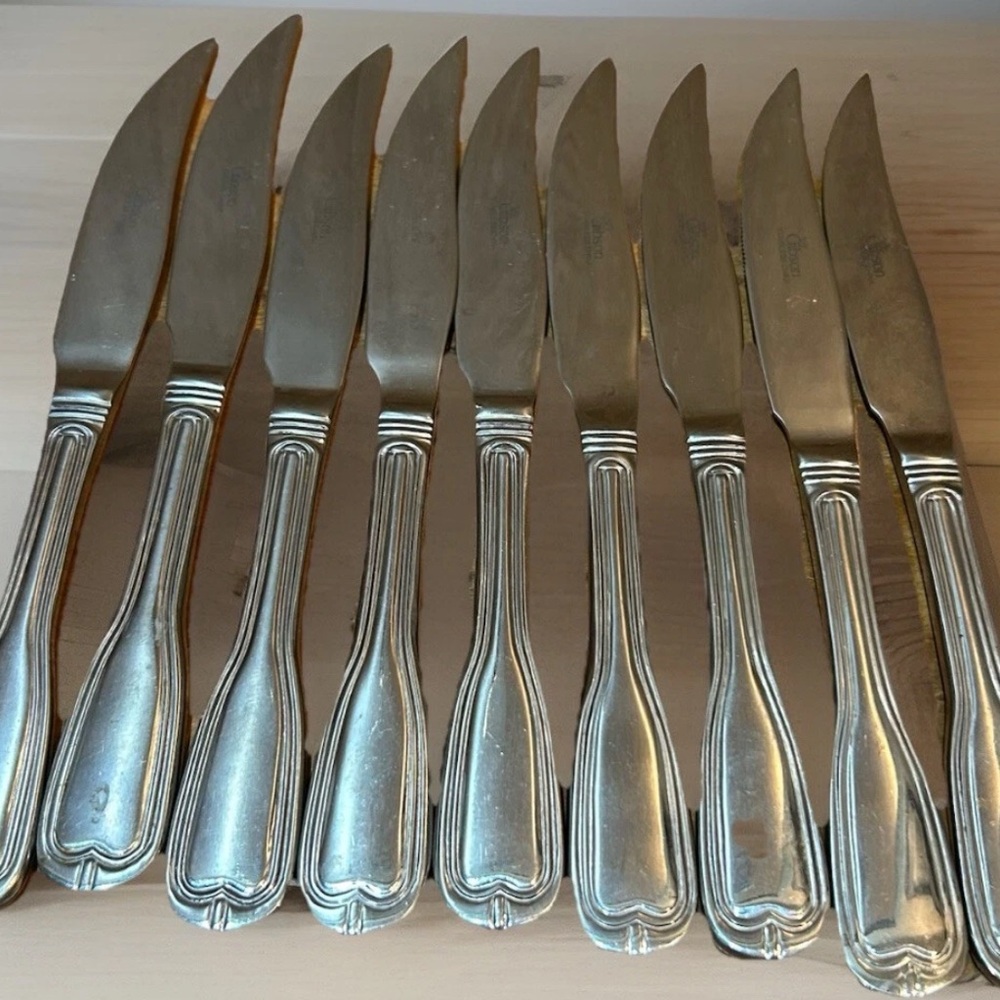 Gibson Gia 19 Set Of 8 Serrated Steak Knives Stainless Steel